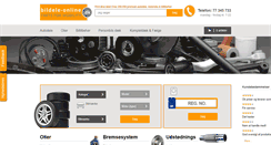 Desktop Screenshot of bildele-online.dk